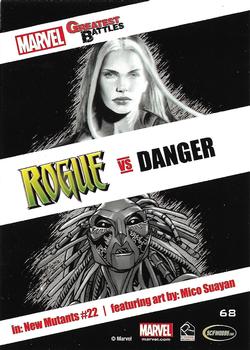 2013 Rittenhouse Marvel Greatest Battles #68 Rogue / Danger Back