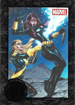 2013 Rittenhouse Marvel Greatest Battles #81 Black Widow / Magik Front