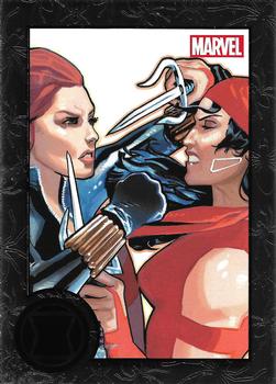 2013 Rittenhouse Marvel Greatest Battles #82 Black Widow / Elektra Front