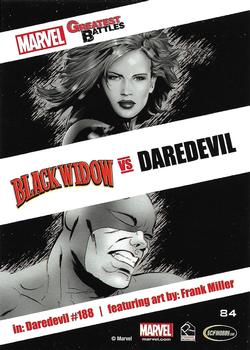 2013 Rittenhouse Marvel Greatest Battles #84 Black Widow / Daredevil Back