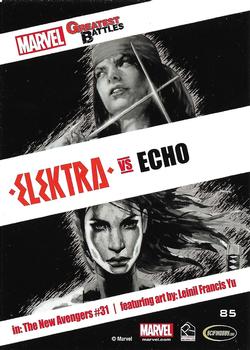 2013 Rittenhouse Marvel Greatest Battles #85 Elektra / Echo Back