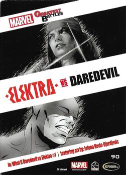 2013 Rittenhouse Marvel Greatest Battles #90 Elektra / Daredevil Back