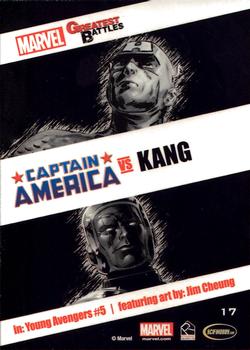 2013 Rittenhouse Marvel Greatest Battles - Red #17 Captain America / Kang Back