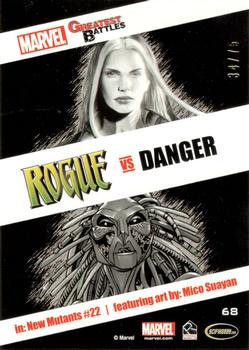 2013 Rittenhouse Marvel Greatest Battles - Gold #68 Rogue / Danger Back