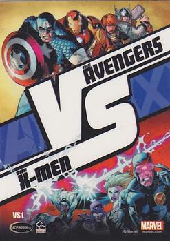 2013 Rittenhouse Marvel Greatest Battles - Avengers Vs X-Men #VS1 Captain America / Cyclops Back