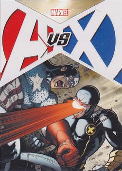 2013 Rittenhouse Marvel Greatest Battles - Avengers Vs X-Men #VS1 Captain America / Cyclops Front
