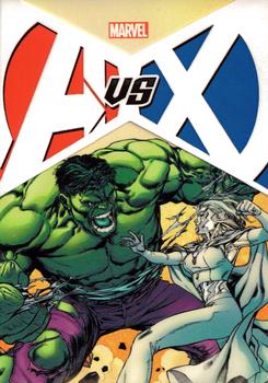 2013 Rittenhouse Marvel Greatest Battles - Avengers Vs X-Men #VS2 Hulk / Emma Frost Front