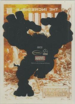 2013 Rittenhouse Marvel Greatest Battles - Gold Covers #GC3 Hulk Back