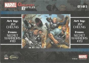 2013 Rittenhouse Marvel Greatest Battles - Case Toppers #CT1 Captain America / Nick Fury Back