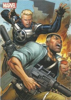 2013 Rittenhouse Marvel Greatest Battles - Case Toppers #CT2 Captain America / Nick Fury Front