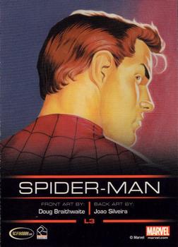 2013 Rittenhouse Legends of Marvel: Spider-Man #L3 Spider-Man Back