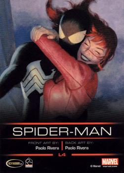2013 Rittenhouse Legends of Marvel: Spider-Man #L4 Spider-Man Back