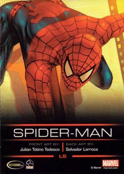 2013 Rittenhouse Legends of Marvel: Spider-Man #L5 Spider-Man Back