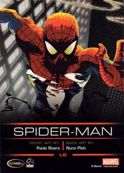 2013 Rittenhouse Legends of Marvel: Spider-Man #L6 Spider-Man Back