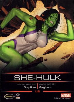 2013 Rittenhouse Legends of Marvel: She-Hulk #L8 She-Hulk Back