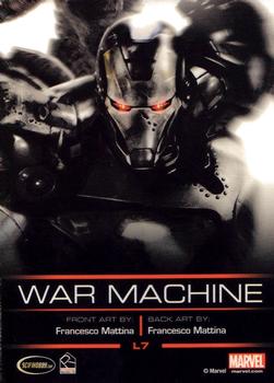 2013 Rittenhouse Legends of Marvel: War Machine #L7 War Machine Back