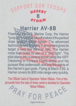 1991 AMA Group Desert Storm Operation Yellow Ribbon #8 Harrier AV-8B Back