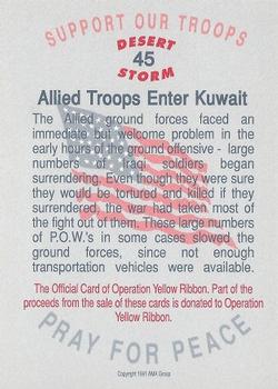 1991 AMA Group Desert Storm Operation Yellow Ribbon #45 Iraqi P.O.W.s Back