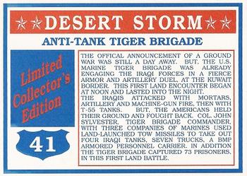 1991 Hutt River Province, New Queensland Mint Desert Storm #41 Anti-Tank Tiger Brigade Back