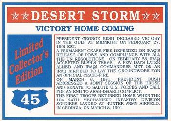 1991 Hutt River Province, New Queensland Mint Desert Storm #45 Victory Homecoming Back
