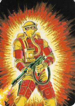 1986 Hasbro G.I. Joe Action Cards #12 Blowtorch Front