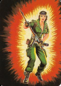 1986 Hasbro G.I. Joe Action Cards #29 Lady Jaye Front