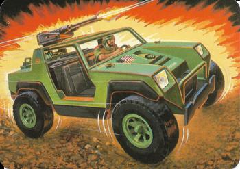 1986 Hasbro G.I. Joe Action Cards #35 Attack Vehicle (VAMP) Front