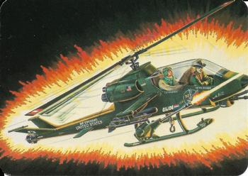 1986 Hasbro G.I. Joe Action Cards #45 Assault Copter (Dragonfly XH-1) Front