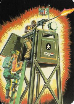 1986 Hasbro G.I. Joe Action Cards #50 Watch Tower Front