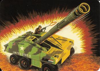 1986 Hasbro G.I. Joe Action Cards #55 Self-Propelled Cannon (Slugger) Front