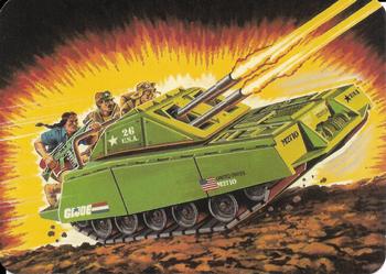 1986 Hasbro G.I. Joe Action Cards #60 Armadillo Mini-Tank Front