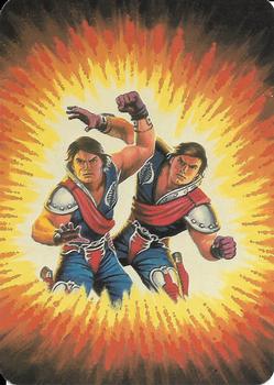 1986 Hasbro G.I. Joe Action Cards #110 Tomax and Xamot Front