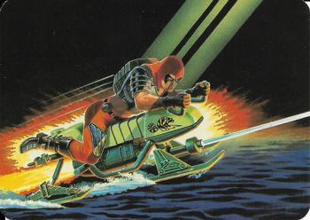 1986 Hasbro G.I. Joe Action Cards #122 Swamp Skier Chameleon Front