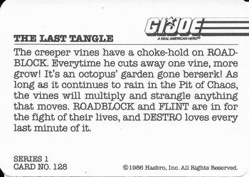 1986 Hasbro G.I. Joe Action Cards #128 The Last Tangle Back