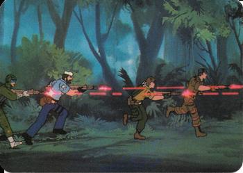 1986 Hasbro G.I. Joe Action Cards #163 Jungle Trouble Front