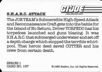1986 Hasbro G.I. Joe Action Cards #167 S.H.A.R.C. Attack Back
