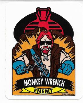 1986 Hasbro G.I. Joe Action Cards - Stickers #NNO Monkey Wrench Front
