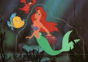 1991 Pro Set The Little Mermaid - Stand Up Cards #13 Flounder, Sebastian, & Ariel Front