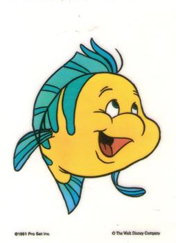 1991 Pro Set The Little Mermaid - Static Stick'ems #NNO Flounder Front