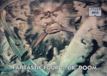 2013 Fleer Retro Marvel  - Holograms #1 Fantastic Four / Dr. Doom Front