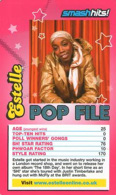 2005 Top Trumps Specials Smash Hits Pop Stars 3 #NNO Estelle Front