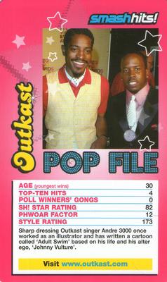 2005 Top Trumps Specials Smash Hits Pop Stars 3 #NNO Outkast Front