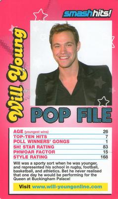 2005 Top Trumps Specials Smash Hits Pop Stars 3 #NNO Will Young Front
