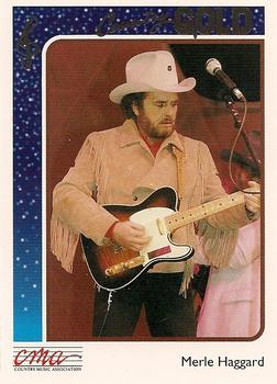 1992 Sterling Country Gold - Gold Foil #15 Merle Haggard Front