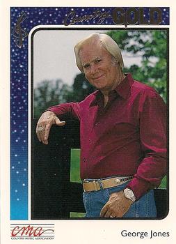 1992 Sterling Country Gold - Gold Foil #29 George Jones Front