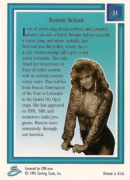 1992 Sterling Country Gold - Gold Foil #31 Bonnie Nelson Back
