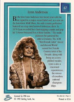 1992 Sterling Country Gold - Gold Foil #67 Lynn Anderson Back