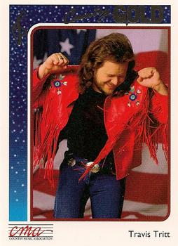1992 Sterling Country Gold - Gold Foil #70 Travis Tritt Front