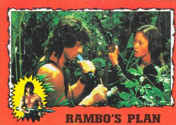 1985 Topps Rambo First Blood Part II #9 Rambo's Plan Front