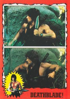 1985 Topps Rambo First Blood Part II #10 Deathblade! Front